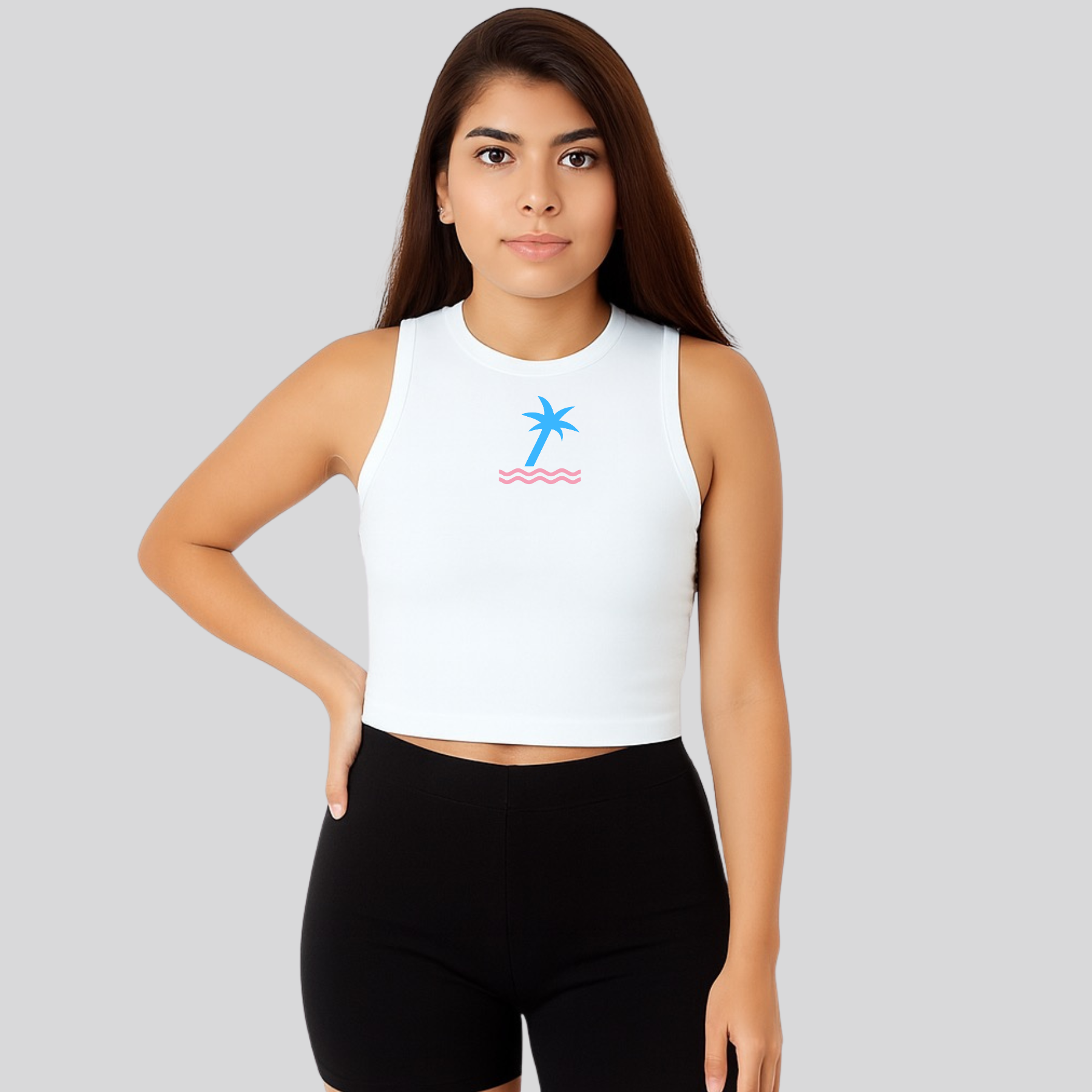 Crop-Top - AltSocial - Palm Tree